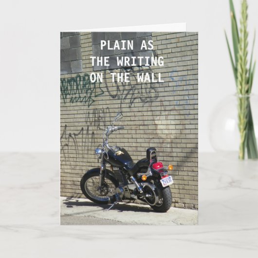 壁書の上に感謝してい! サンキューカード (正面)