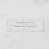 壁煉瓦スキニースリム澄ん名刺 スキニー名刺 (裏面)