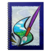 壁画アーティストグラフィックデザインスケッチジャーナル ノートブック (正面)