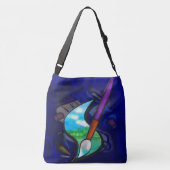 壁画アーティストグラフィックデザイン クロスボディバッグ (裏面)