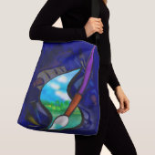 壁画アーティストグラフィックデザイン クロスボディバッグ (クローズアップ)