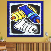 壁画アーティストグラフィックデザインDECOR 2 キャンバスプリント (インサイチュ (リビング))