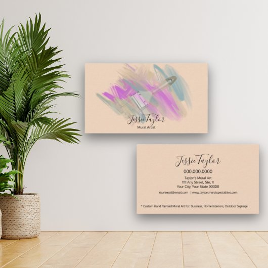 壁画アーティストデザイナーハウスペインター 名刺