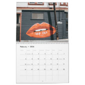 壁画アートワーク通り壁画2020 カレンダー (2月 2026)