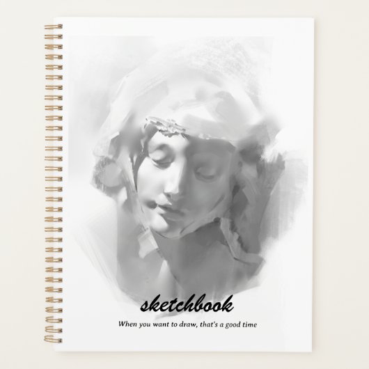 壁画プラスター像の女性スケッチ プランナー手帳 (正面)