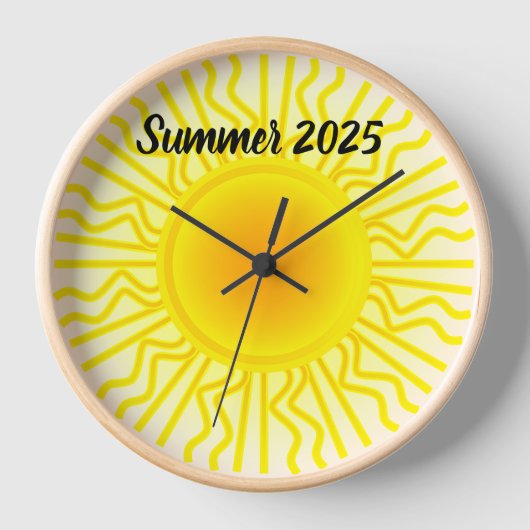 壁画時計夏2025 壁時計 (正面)