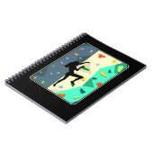 壁登山ガールインドアボルダリングウーマン ノートブック (左側)