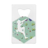 壁登山ロック登山屋内アクションギフト クレジットカード栓抜き (裏面)