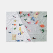 壁登山室内壁 フリースブランケット (正面(横))