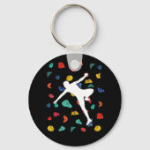 壁登山屋内ロッククライマーズアクションスポーツ キーホルダー (正面)