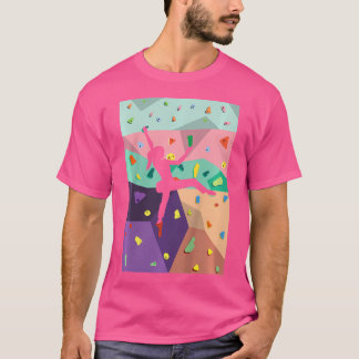 壁登山屋内ロッククライマーズアクションスポーツA Tシャツ