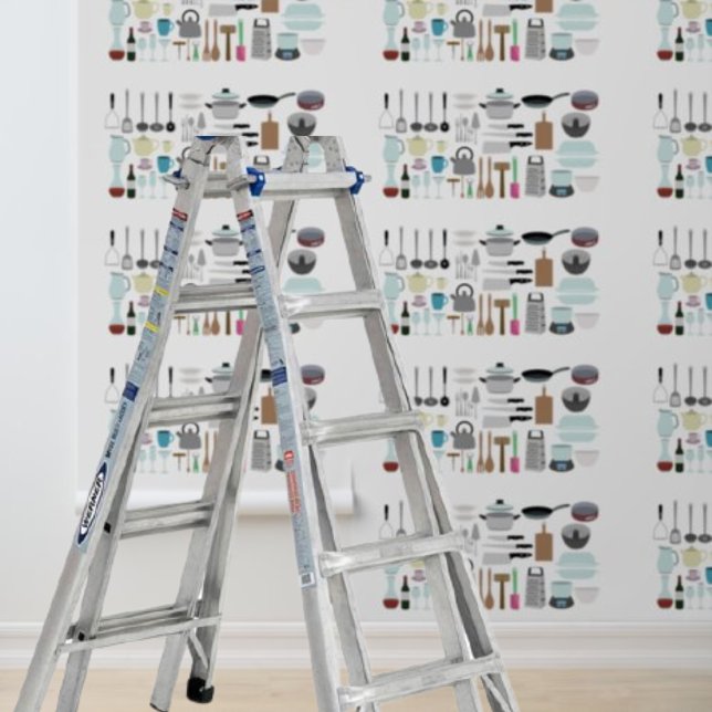 壁紙の台所用品の皮をむいて貼る 壁紙 (クリエイターアップロード済み)