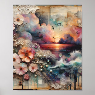 壁紙の背景デジタル ポスター