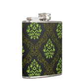 壁紙の花柄の緑 フラスク (右)