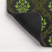 壁紙の花柄の緑 マウスパッド (コーナー)