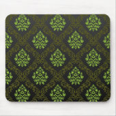 壁紙の花柄の緑 マウスパッド (正面)