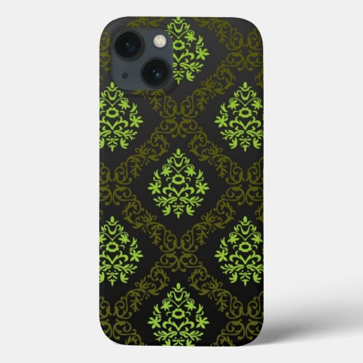 壁紙の花柄の緑 Case-Mate iPhoneケース (裏面)