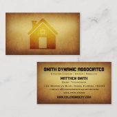 壁紙を張られたアーカイブの不動産の建設業 名刺 (正面/裏面)