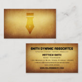 壁紙を張られたアーカイブの作家のペンの名刺 名刺 (正面/裏面)