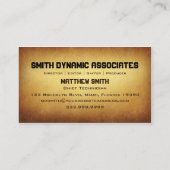 壁紙を張られたアーカイブの概要の名刺 名刺 (裏面)