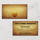 壁紙を張られたアーカイブコンピュータマウスの名刺 名刺 (正面/裏面)