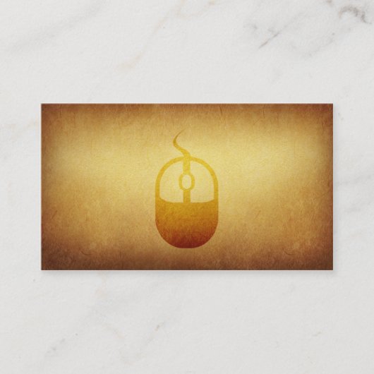 壁紙を張られたアーカイブコンピュータマウスの名刺 名刺 (正面)