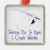 壁紙を張るべきペン メタルオーナメント (正面)