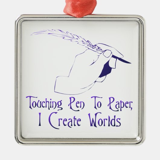 壁紙を張るべきペン メタルオーナメント (正面)