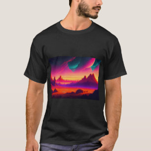 壁紙アートワークのグラフィックティー Tシャツ