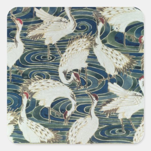 壁紙デザイン, by the Silver Studio, c.1890 スクエアシール (正面)