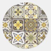 壁紙バックスプラッシュ/タラベインスパイアラタイル/ ラウンドシール (正面)