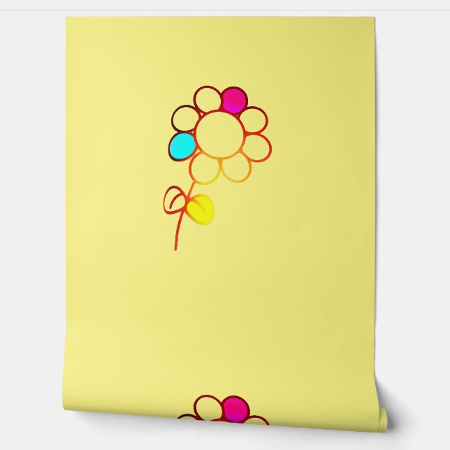 壁紙フラワースタイルデザイン 壁紙 (ほどく)