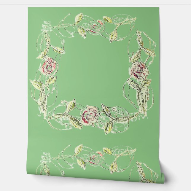 壁紙フラワースタイルデザイン 壁紙 (ほどく)