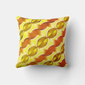 壁紙レトロオレンジ1970 クッション (裏面)