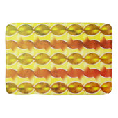 壁紙レトロオレンジ1970 バスマット (正面)