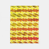 壁紙レトロオレンジ1970 フリースブランケット (正面)