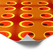 壁紙レトロオレンジ1970 ポスター (角)