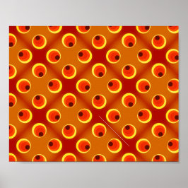 壁紙レトロオレンジ1970 ポスター
