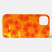 壁紙レトロオレンジ、赤1970 Case-Mate iPhoneケース (裏面 (横))