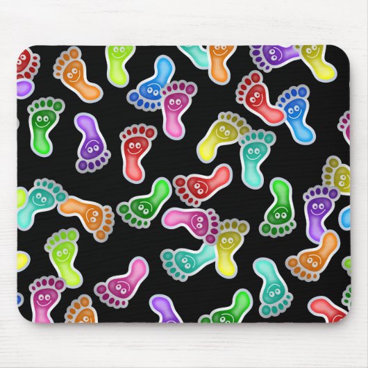 壁紙幸せな足の マウスパッド (正面)