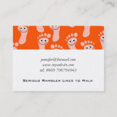 壁紙幸せな足の 名刺 (裏面)