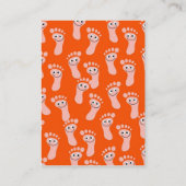 壁紙幸せな足の 名刺 (裏面)