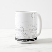 壁素晴らし中国マグ コーヒーマグカップ (正面右)