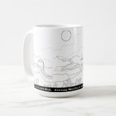 壁素晴らし中国マグ コーヒーマグカップ (正面左)