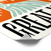 壁素晴らし中国抽象芸術旅行フローラアート ポスター (角)