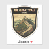 壁素晴らし中国旅行芸術ヴィンテージ シール (シート)