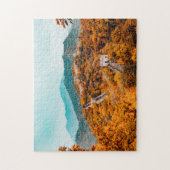 壁素晴らし中国秋の風景山景色 ジグソーパズル (縦)