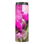 壁紫色の水色を持つアフリカデイジー タンブラー (裏面)