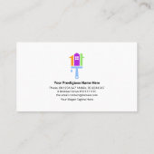 壁絵を描(ばちゃばちゃ)跳ねるクリエイティブ絵画看板 名刺 (裏面)