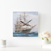 壁航海の時計 スクエア壁時計 (ホーム)